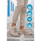 WALKWAY Bestof Bst-646 M Bej Erkek Esnek Hafif Hava Alabilen Rahat Spor Ayakkabı