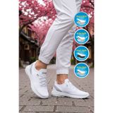 WALKWAY Bestof Bst-646 M Beyaz Erkek Esnek Hafif Hava Alabilen Rahat Spor Ayakkabı