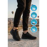 WALKWAY Bestof Bst-646 M Siyah Erkek Esnek Hafif Hava Alabilen Spor Ayakkabı