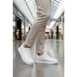 Walkway Beyaz Büyük Numara Bağcıklı Erkek Yürüyüş ve Spor Ayakkabı Sneaker 158