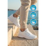 Walkway Beyaz Erkek Büyük Numara Fileli Hafif Yürüyüş ve Spor Ayakkabı 020