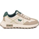 Walkway Beyaz Gri Memory Foarm Unisex Spor Ayakkabı B25CA108 G - Beyaz - Gri - Yeşil