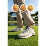 Walkway Beyaz Hafızalı Taban Hafif Esnek Unisex Spor Ayakkabı Muveon G - Beyaz-Yeşil