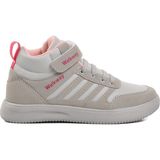Walkway Buz Gri Pudra Çocuk Uzun Boğazlı Hi Sneaker Spor Ayakkabı - Renkli