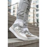 Walkway Ferra 2808 Buz Gri Bilek Boy Erkek Spor Ayakkabı - Gri - Beyaz