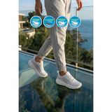 Walkway Flexion G Beyaz-Gümüş Memory Foam Unisex Spor Ayakkabı - Beyaz - Gümüş