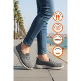 Walkway Füme Fileli Hafif Esnek Kadın Günlük Yürüyüş Ve Spor Ayakkabı Bst-1009 G
