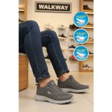 Walkway Füme Fileli Hafif Esnek Rahat Tabanlı Erkek Yürüyüş ve Spor Ayakkabı 020