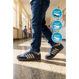 Walkway Lafonten 753 F Lacivert-Bej Cırtlı Erkek Çocuk Spor Ayakkabı - Lacivert - Bej