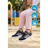 Walkway Lafonten 754 F Siyah-Lila Cırtlı Kız Çocuk Spor Ayakkabı - Siyah - Lila