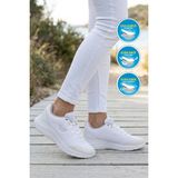 Walkway Pete G Beyaz Fileli Hafif Esnek Unisex Spor Ayakkabı - Beyaz - Beyaz