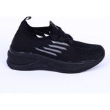 Walkway Ravello Fileli Rahat Taban Siyah Günlük Unisex Çocuk Spor Ayakkabı