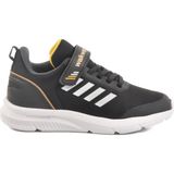 Walkway Siyah Beyaz Cırtlı Unisex Çocuk Spor Ayakkabı - Renkli