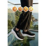 Walkway Siyah Beyaz Fileli Hafif Esnek Hafızalı Taban Unisex Spor Ayakkabı Flexnova G - 00Siyah-Beyaz