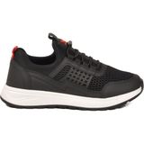 Walkway Siyah-Beyaz Hava Alabilen Tekstil Esnek Unisex Spor Ayakkabı 9060 G