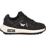 Walkway Siyah Beyaz Memory Foarm Unisex Spor Ayakkabı B25CA108 G - Siyah-Beyaz