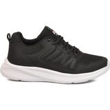 Walkway Siyah-Beyaz Tekstil Hafif Unisex Spor Ayakkabı 2029 G
