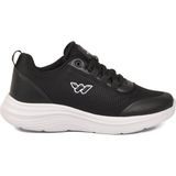 Walkway Siyah-Beyaz Tekstil Hafif Unisex Spor Ayakkabı Pete G