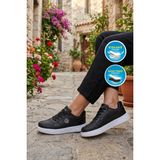 Walkway Siyah Beyaz Unisex Spor Ayakkabı BST-2081 G - Siyah-Beyaz