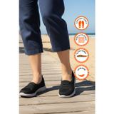 Walkway Siyah Buz Fileli Hafif Esnek Kadın Günlük Yürüyüş Ve Spor Ayakkabı Bst-1009 G