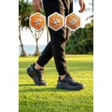 Walkway Siyah Fileli Hafif Esnek Hafızalı Taban Unisex Spor Ayakkabı Flystep G - 00 - Siyah