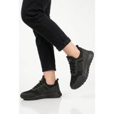 Walkway Siyah Fileli Unisex Spor Ayakkabı - Renkli