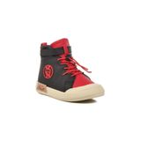 Walkway Unisex Bilek Boy Çocuk Sneaker 17 B,Siyah Kırmızı 22