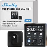 Wall Display Siyah + Blu H&t Siyah (Paket), Wlan Akıllı Ev Kontrol Paneli, Termostat, Entegre 5A R - 1 Adet