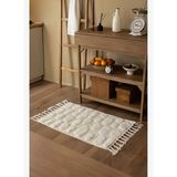 Wall Tekli Banyo Paspası %100 Pamuk 60x100 cm Ekru