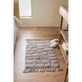 Wall Tekli Banyo Paspası %100 Pamuk 60x100 cm Gri