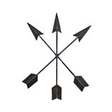 Wallcharmers Dökme demir ok duvar Decor Native American basınç ile metal okları set 3 | rustik Deko levha | Western ve Southwestern ok duvar dekorasyonu | metal duvar sanatı, metal duvar dekor, dökme demir, Cast Iron Bronze, 15"L X 11.25"W
