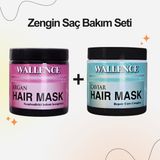 Wallence Arganlı Nemlendirici Saç Maskesi & Havyarlı Zengin Bakım Saç Maskesi 500MLX2 Adet