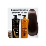 wallence Brezilya Keratin Bakım Terapisi Set Keratin Kalıcı Saç Düzleştirici Brezilya Fönü Keratin & Şampuan