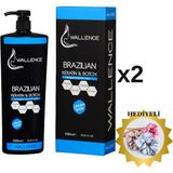 Wallence Düzleştirici Ve Hacim Veren 6 Ay Kalıcı Brazılıan Keratin & Botox 1000 Ml