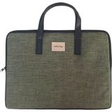 Wallery Bags 13 / 13.3 / 14 Inç Macbook Air Pro Ultrabook Laptop Çantası - 36x26x2 cm - Haki