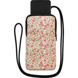 Wallery Bags Desenli Askılı Telefon Çantası – Cüzdan & Boyun Çantası - Krem