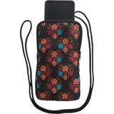 Wallery Bags Desenli Askılı Telefon Çantası – Cüzdan & Boyun Çantası - Siyah