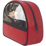 Wallery Bags Fitilli Şeffaf, Aksesuar & Makyaj Çantası - Kırmızı