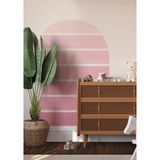 Wallhuman Katmanlı Kemer Bohem Tarzı Ev Dekorasyonu Çocuk Odası Duvar Sticker - 95 x 130 cm - Pembe