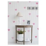 WALLHUMAN Soft Pembe Kalpler Duvar Stickerı