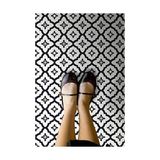 Wallpops FP2480 Comet Peel & Stick Yer Fayansı, Siyah, 10 Adet - standart