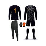 Wallzon Kaleci Forma Takımı,Zenga Model (FORMA-ŞORT SÜNGERSİZ,EŞOFMAN SÜNGERLİ)ELDİVEN+ÇORAP dahil 5'li set
