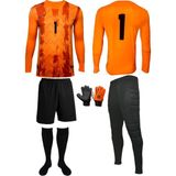 Wallzon Kaleci Forma,eşofman,şort,eldiven,çorap Neuer Model 5 Li Set - XL - Turuncu