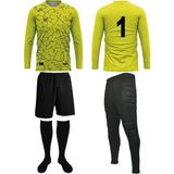 Wallzon Kaleci Forma,Eşofman,Şort,Konç Buffon Model 4 Lü Set(Formaya Isim Baskısı Için Harf Hediyeli) - Sarı