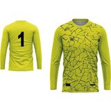 Wallzon Kaleci Forması,kollar Sünger Destekli,elite Model(Formaya Isim Baskısı Için Harf Hediyeli) - 9 - 10 Yaş - Sarı
