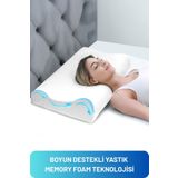 Walter White Boyun Destekli Ortopedik Visco Yastık Boyun Düzleşmesi Için Visco Yastık 60x40x10 Cm