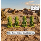 Walter White ve Jesse Pinkman Figür Koleksiyon Seti (4'lü) - 10 cm - Orijinal Renkli 3D Baskı