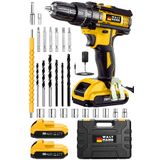 WaltMann Germany XGT Yellow 58 V 10 Amper Berlin Lİ-ON Bakır Şanzuman Akülü Vidalama Matkap+ Super Set
