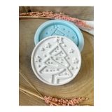 WAMMOLDS Çam ağacı motifli bardak altlığı silikon kalıp