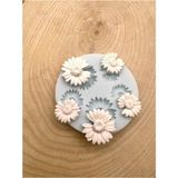 Wammolds Çiçek Silikon Kalıp Modern Dekor İçin 2-1,5-1 cm Taş Tozu ve Sabunla Uygun